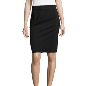 DVF Diane Von Furstenberg Koto Pencil Skirt Women’s Size 6 Black Classic Pockets